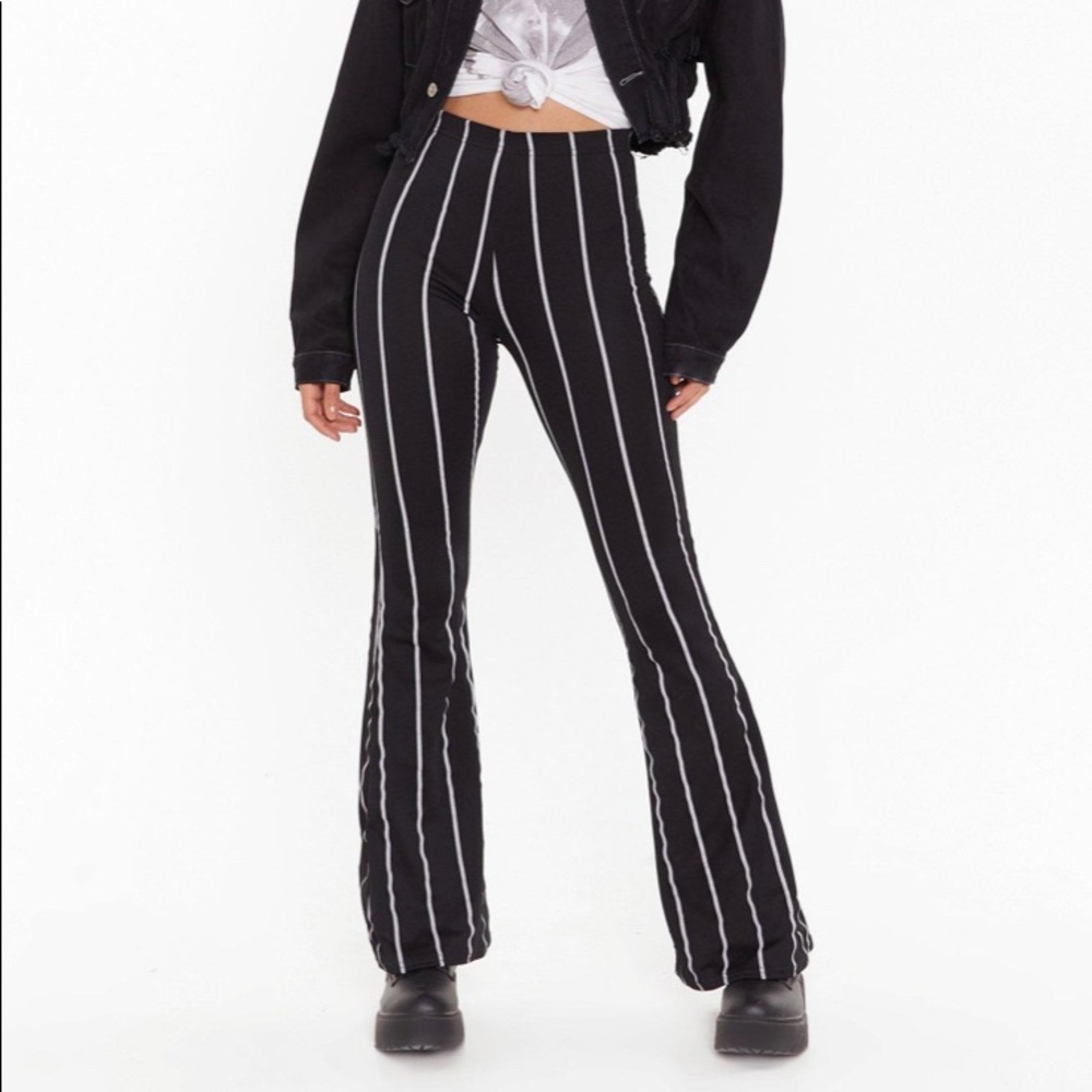 Nastygal Striped Flare Pants